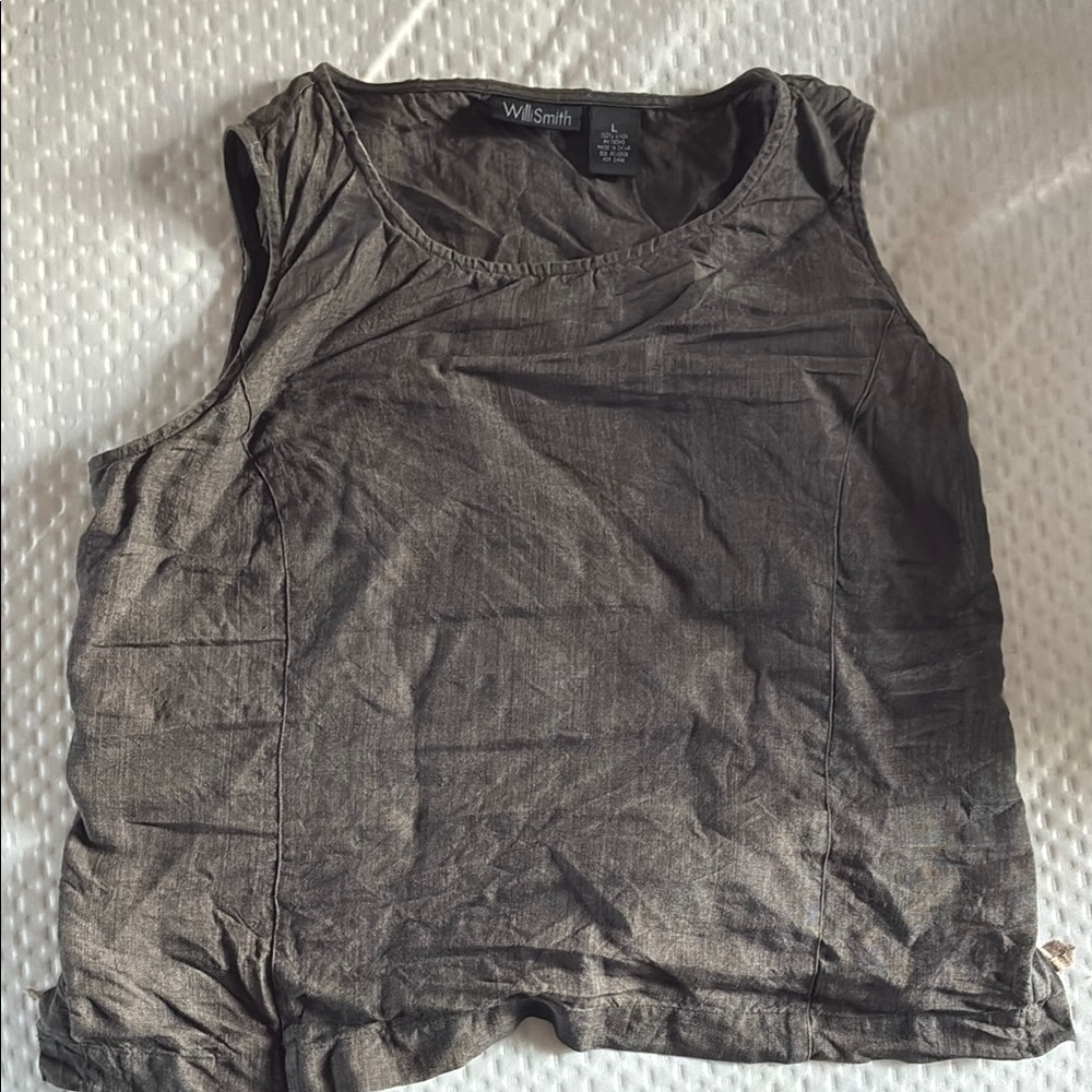Willi Smith 100% Linen Top